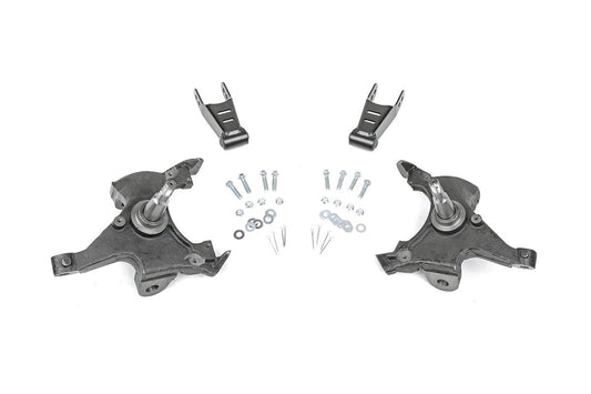 Rough Country 2" Front/Rear Lowering Kit - 1988-1998 Chevy/GMC C1500 2WD