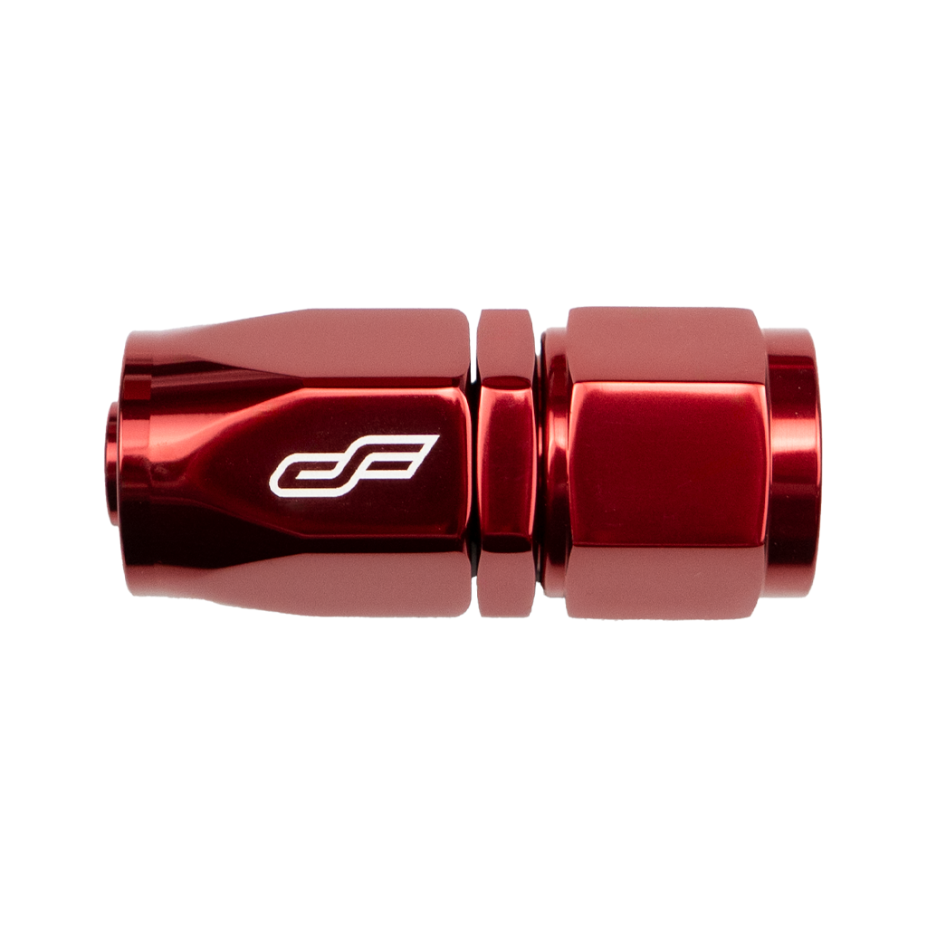-10 AN Straight Female Hose End - Red