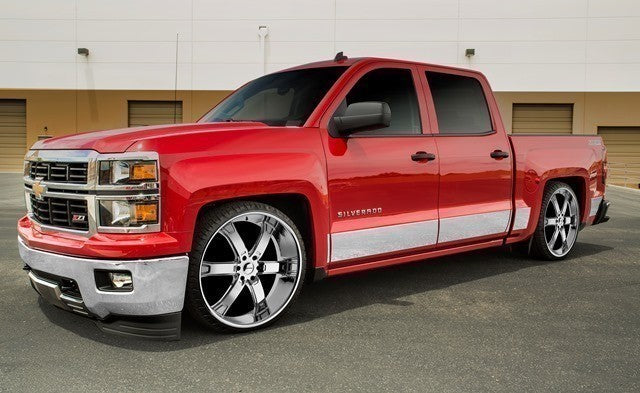 ICI T2023-304M: 1988-1991 Chevrolet/GMC OBS Crew Cab Long Bed 5.5" Wide 14-Piece Rocker Panel Kit - Stainless Steel
