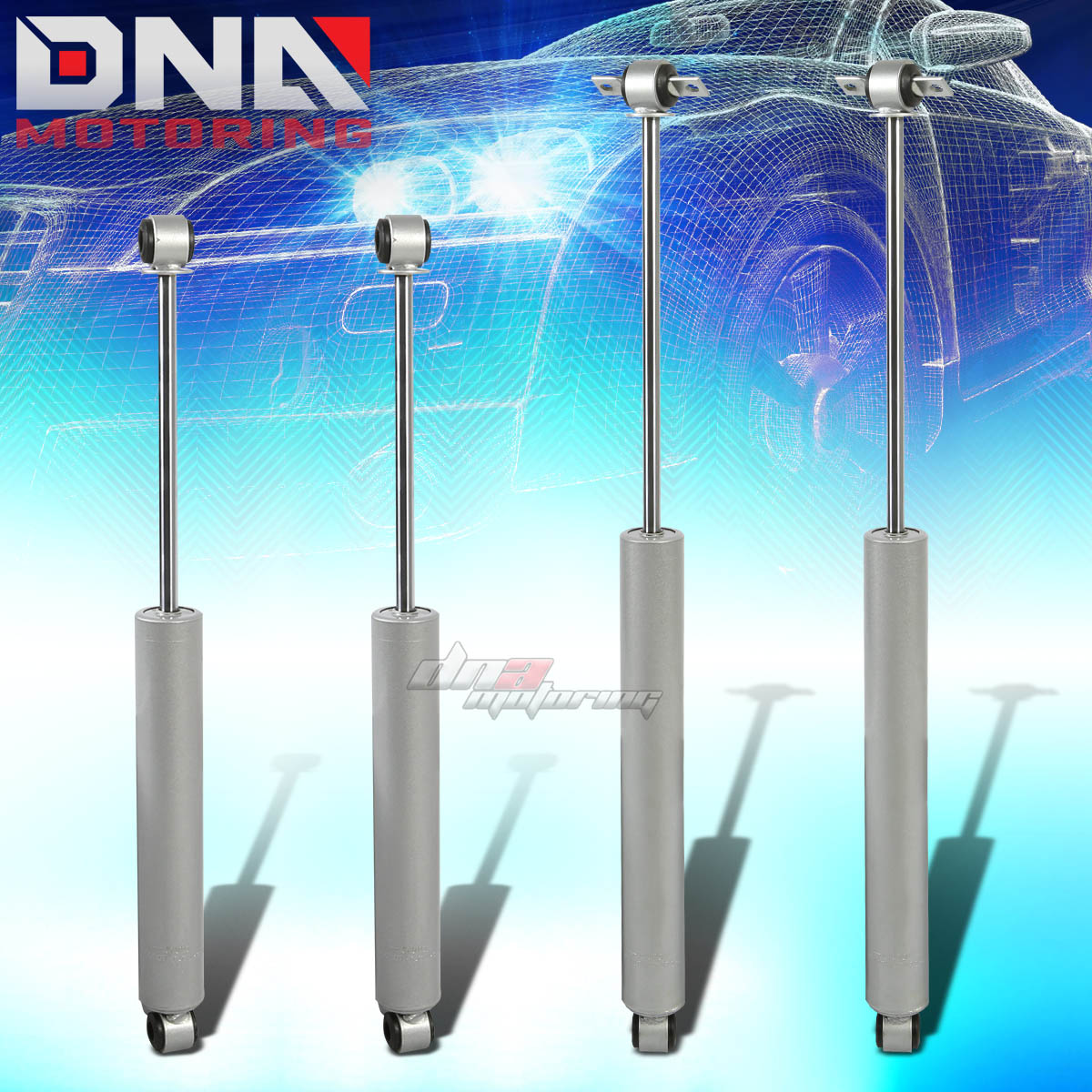 DNA Motoring Shock Absorber Set - 88-00 K1500/K2500/K3500 4x4 Lifted