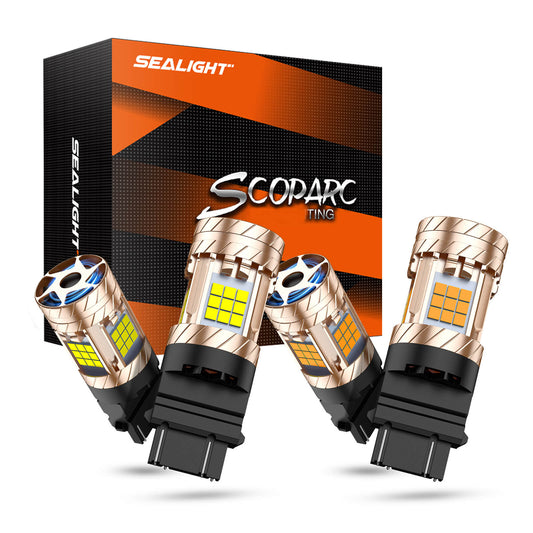 Sealight SLJ3 Brightest White/Amber LED Tail Brake Turn Signal Combo Bulb