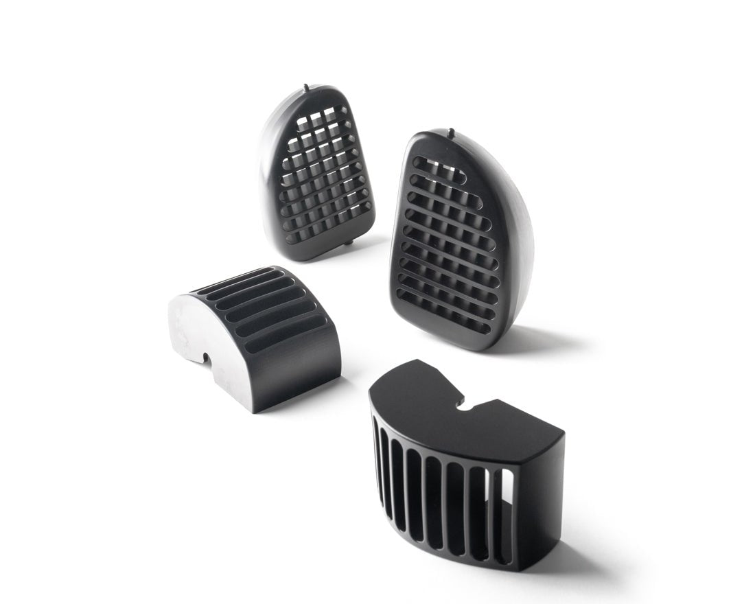Black anodized billet dash vent