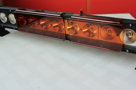 Shop Amber Double Row Light Bar Covers
