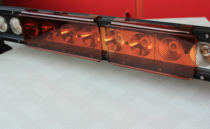Amber Double Row Light Bar Covers