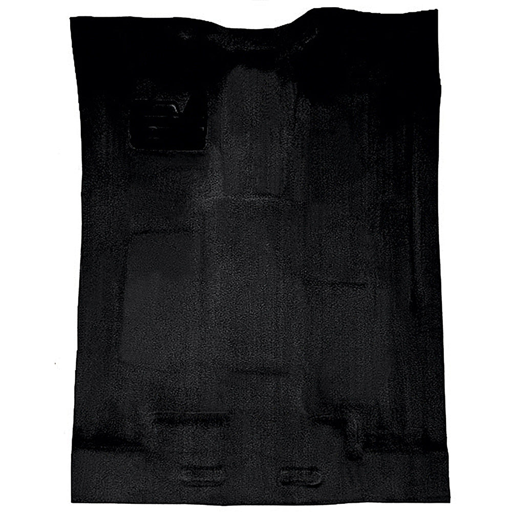 1988-2002 Chevy/GMC Extended Cab Truck w/o Rear AC Complete Molded Carpet Set - Black, Cutpile (T1204601)