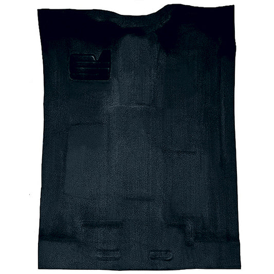 1988-2002 Chevy/GMC Extended Cab Truck w/o Rear AC Complete Molded Carpet Set - Dark Blue, Cutpile (T1204666)