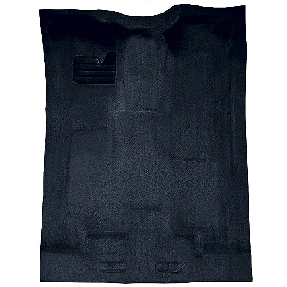1988-2002 Chevy/GMC Extended Cab Truck w/o Rear AC Complete Molded Carpet Set - Navy Blue, Cutpile (T1204670)