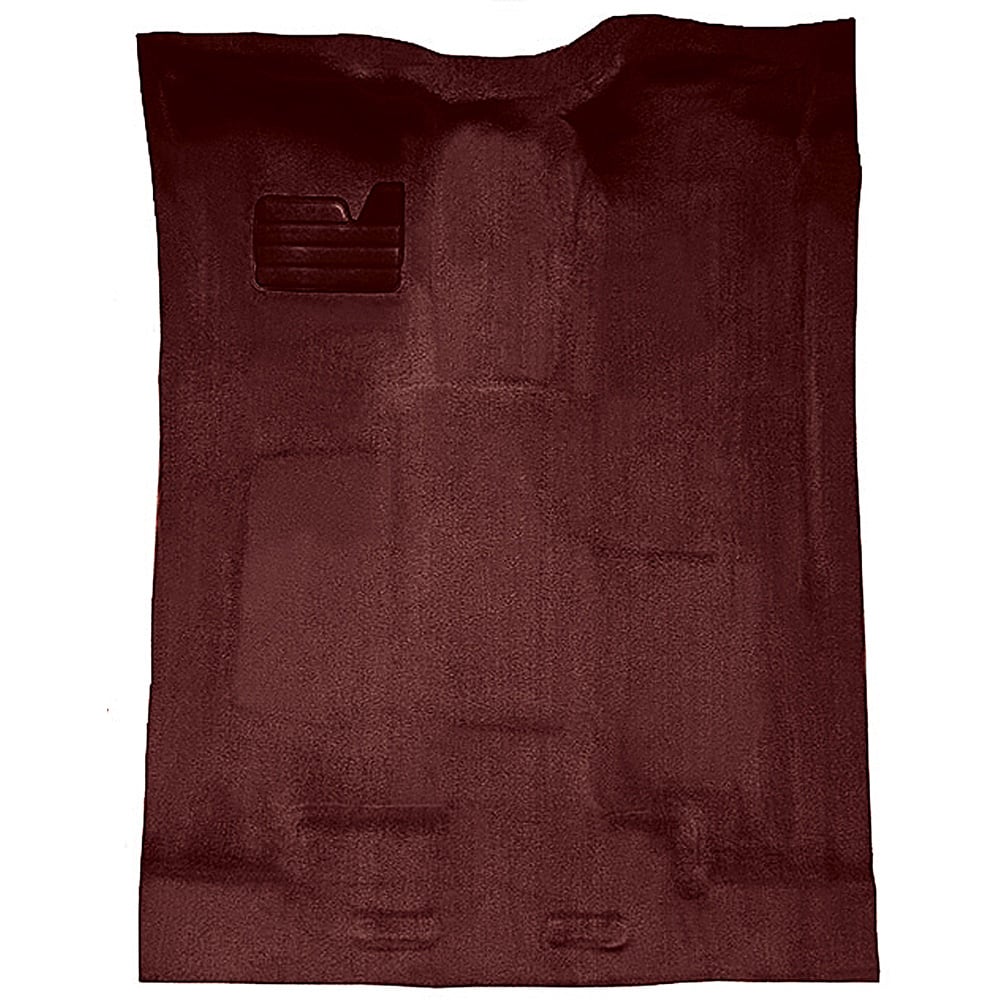 1988-2002 Chevy/GMC Extended Cab Truck w/o Rear AC Complete Molded Carpet Set - Claret/Oxblood, Cutpile (T1204675)