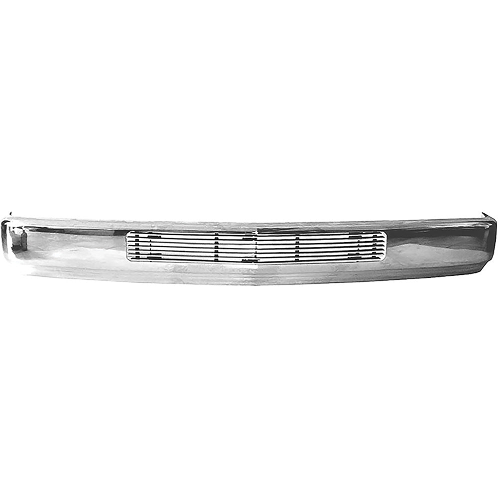 1988-98 Chevy/GMC Truck Front Bumper - Chrome, With Single Insert, Without Lights