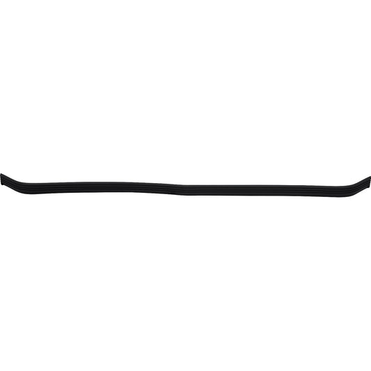 Front Bumper Impact Strip - 1-Piece, Black, without Chrome Rib