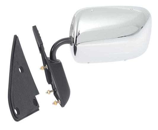 Manual Outer Door Mirror - Chrome, LH, view 2