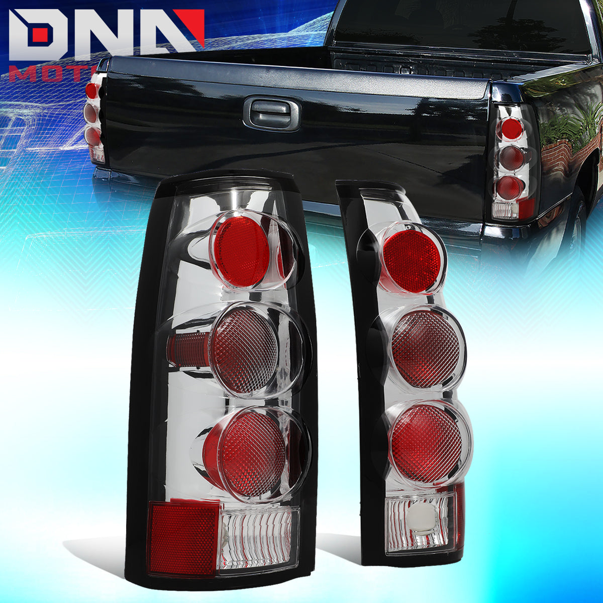 DNA Motoring Altezza Tail Lights - Chrome - 88-98 Chevy/GMC C/K1500-3500