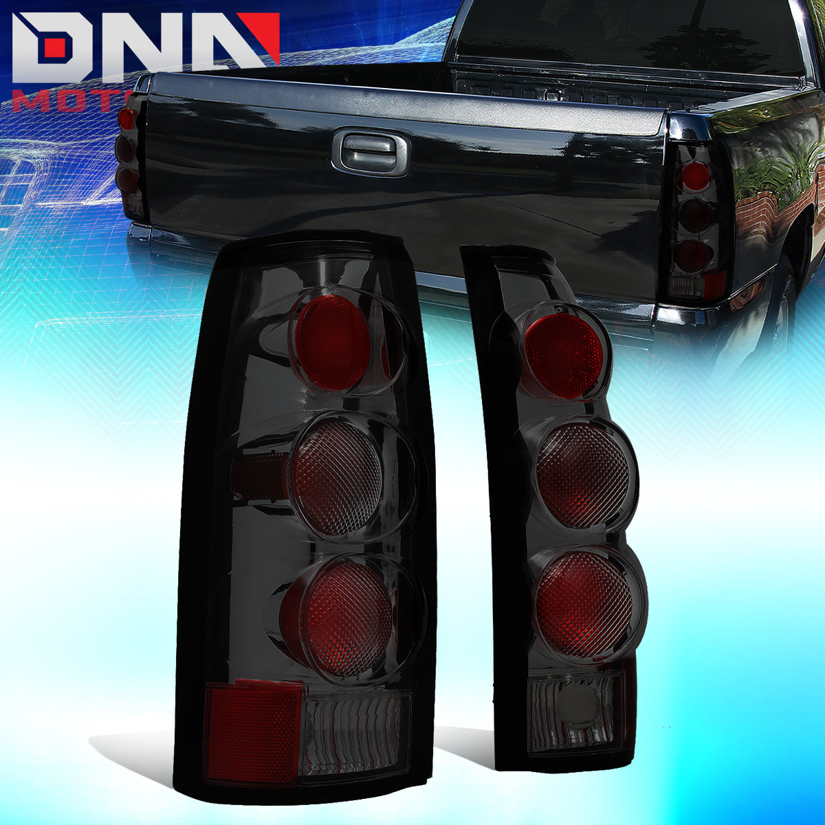 DNA Motoring Altezza Tail Lights - Smoke - 88-98 Chevy/GMC C/K1500-3500
