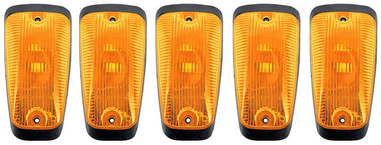 1973-2002 Chevy/GMC OBS Cab Roof Light Set - Amber, 5-Lamp Set