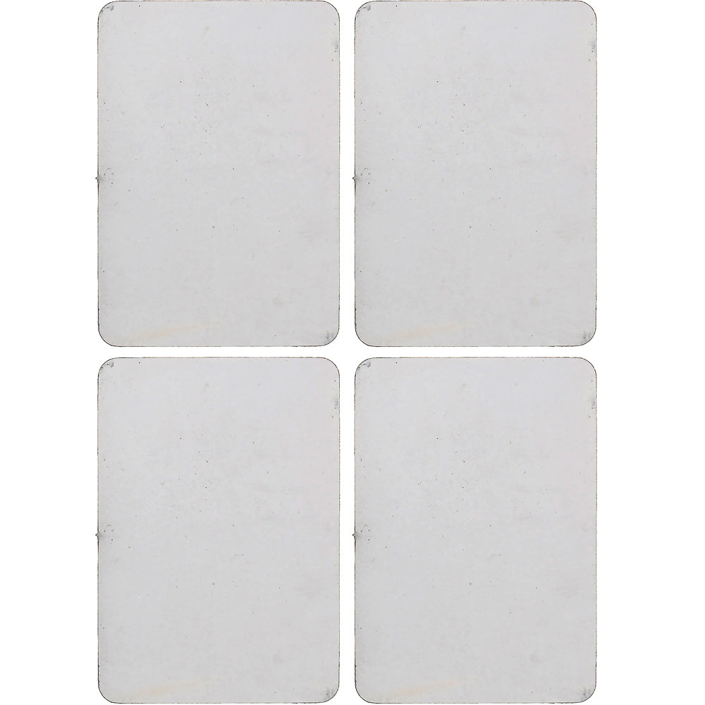 Stake Pocket Delete Plates - Steel, Weld-In, Short Bed, Set of 4