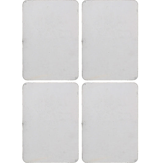 Stake Pocket Delete Plates - Steel, Weld-In, Short Bed, Set of 4