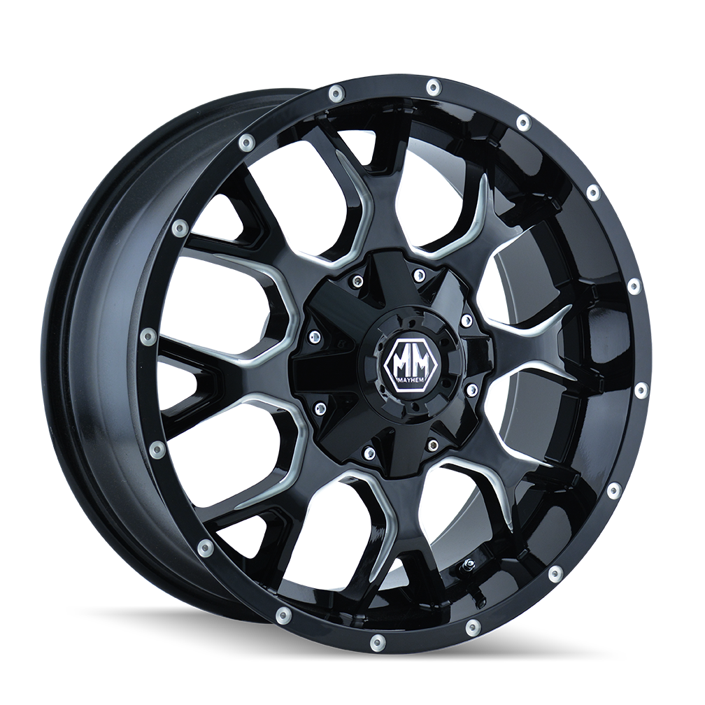 Warrior 8015 20x9 Offset 0mm 5x127 8015 Black W Prism Blue