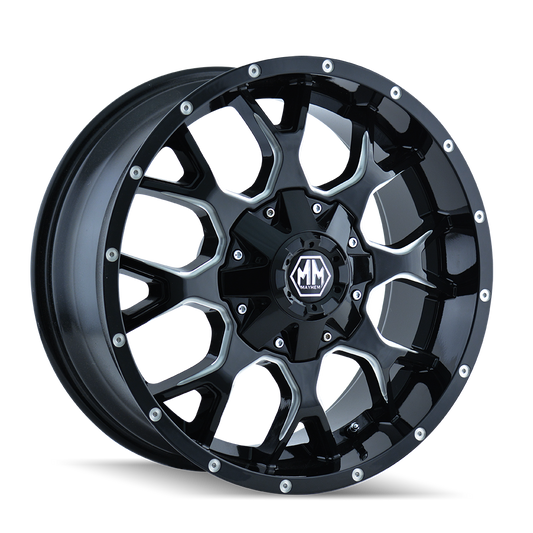 Warrior 8015 17x9 Offset -12mm 6x139.7 8015 Gloss Black Milled