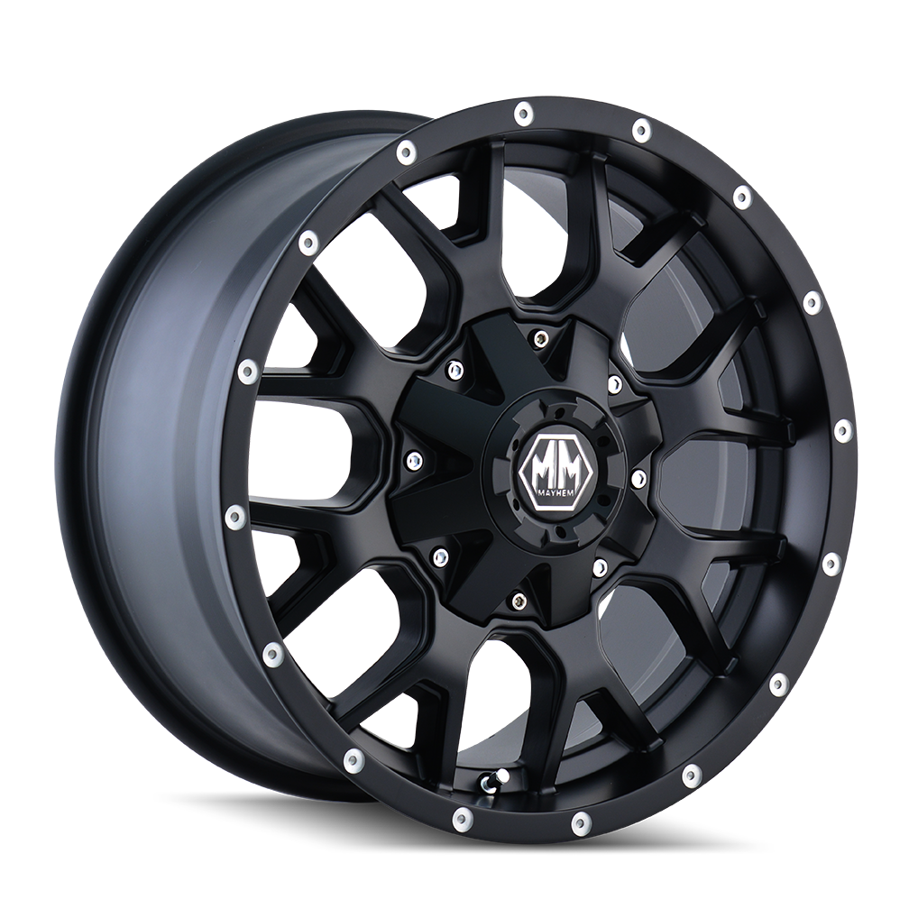 Warrior 8015 17x9 Offset 18mm 6x139.7 8015 Matte Black