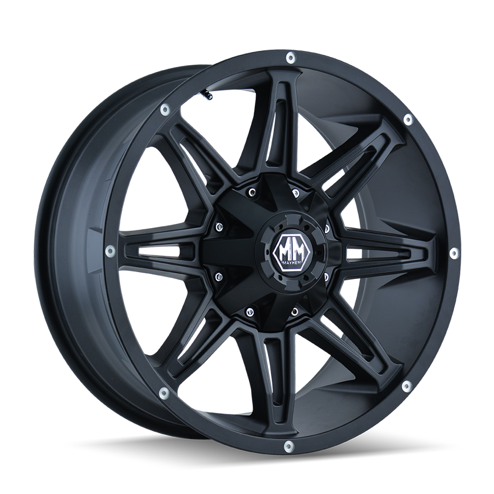 Mayhem Rampage 8090 18x9 Offset 18mm 5x127 8090 Matte Black