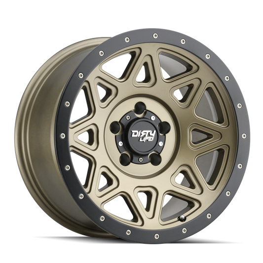 Theory 9305 20x9 Offset 0mm 6x139.7 Matte Gold w/ Matte Black Lip