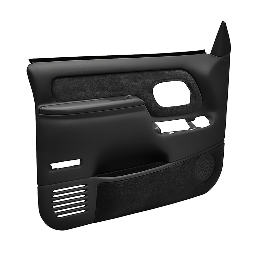 1995-99 Chevrolet/GMC Truck Molded ABS Door Panels - Power Locks/Windows, Black (Pair) (WF185901)