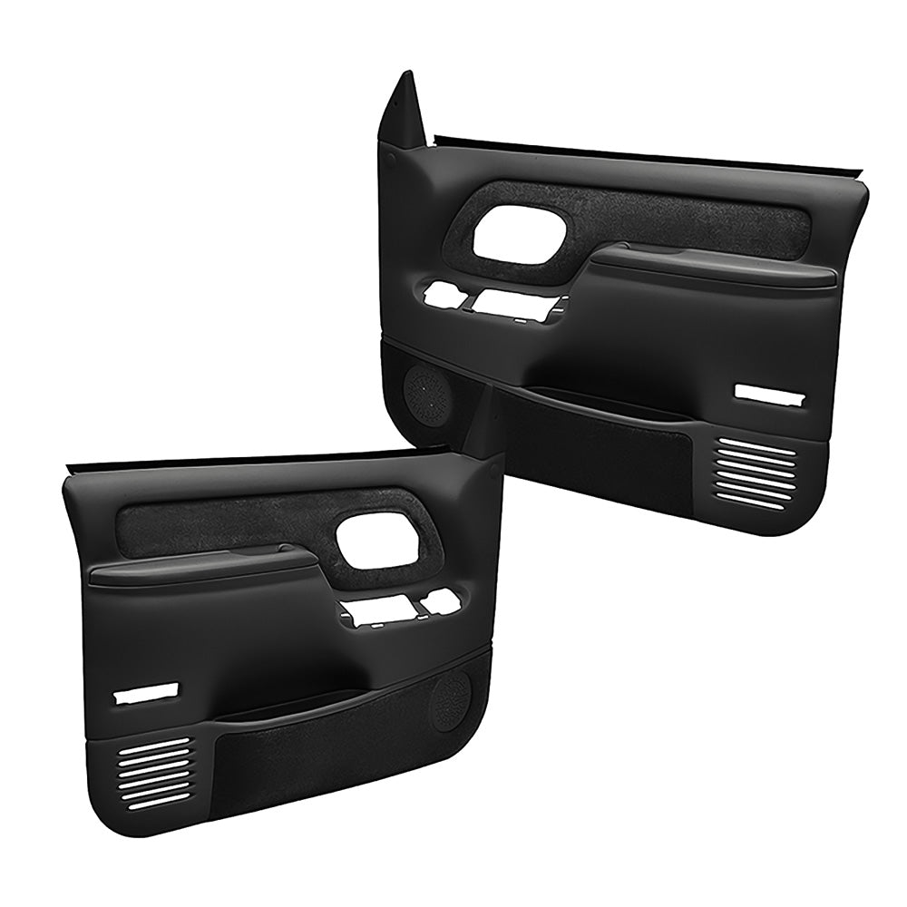 Coverlay Molded ABS Door Panels - Power Locks/Windows - Black (WF185901)