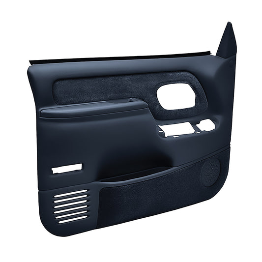 1995-99 Chevrolet/GMC Truck Molded ABS Door Panels - Power Locks/Windows, Dark Blue (Pair) (WF185912)
