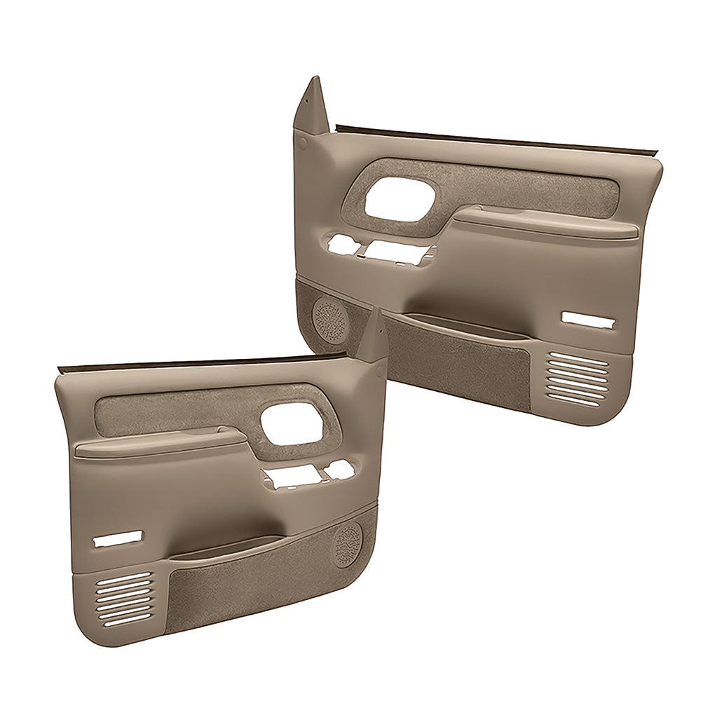 Coverlay 1995-99 Chevy/GMC Truck Molded ABS Door Panels - Power Locks/Windows - Medium Brown (WF185924)