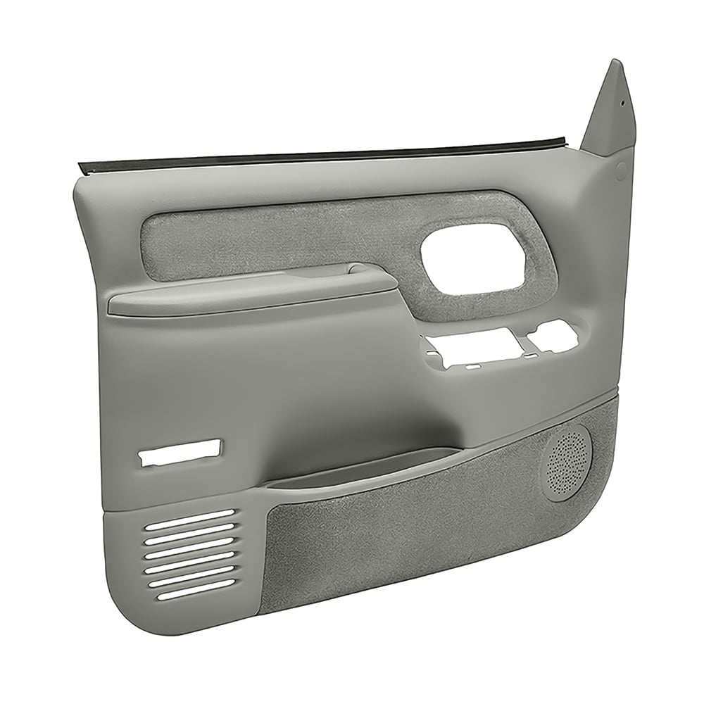 1995-99 Chevrolet/GMC Truck Molded ABS Door Panels - Power Locks/Windows, Light Gray (Pair) (WF185927)