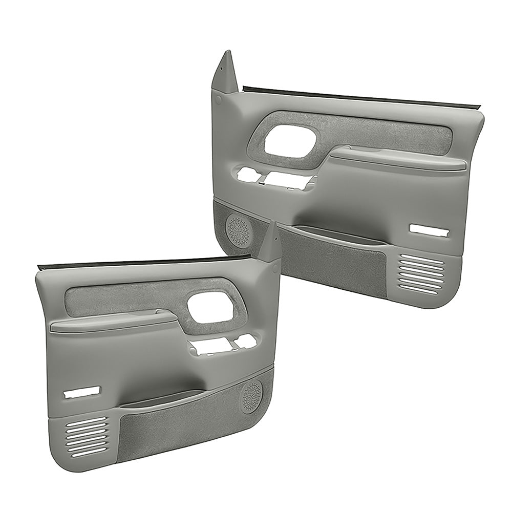 Coverlay 1995-99 Chevy/GMC Truck Molded ABS Door Panels - Power Locks/Windows - Light Gray (WF185927)