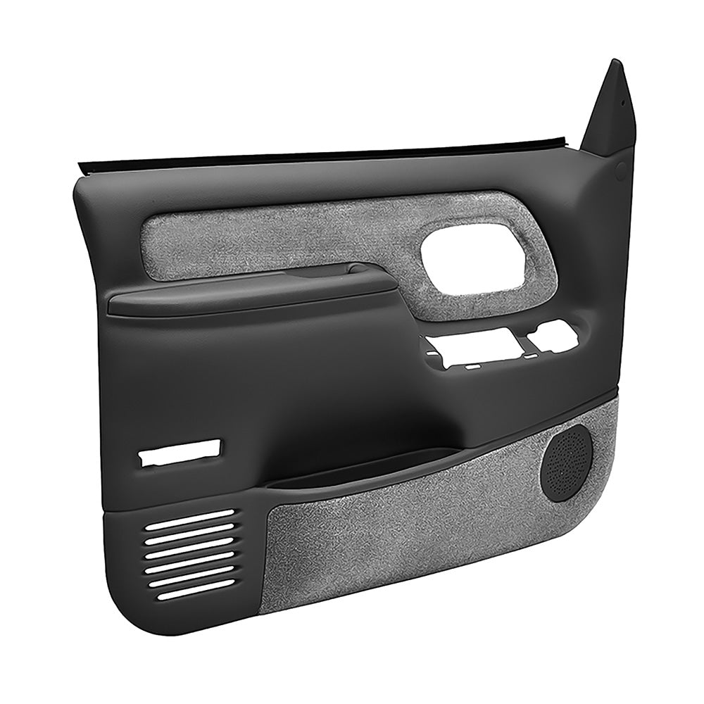 1995-99 Chevrolet/GMC Truck Molded ABS Door Panels - Power Locks/Windows, Dark Gray (Pair) (WF185947)