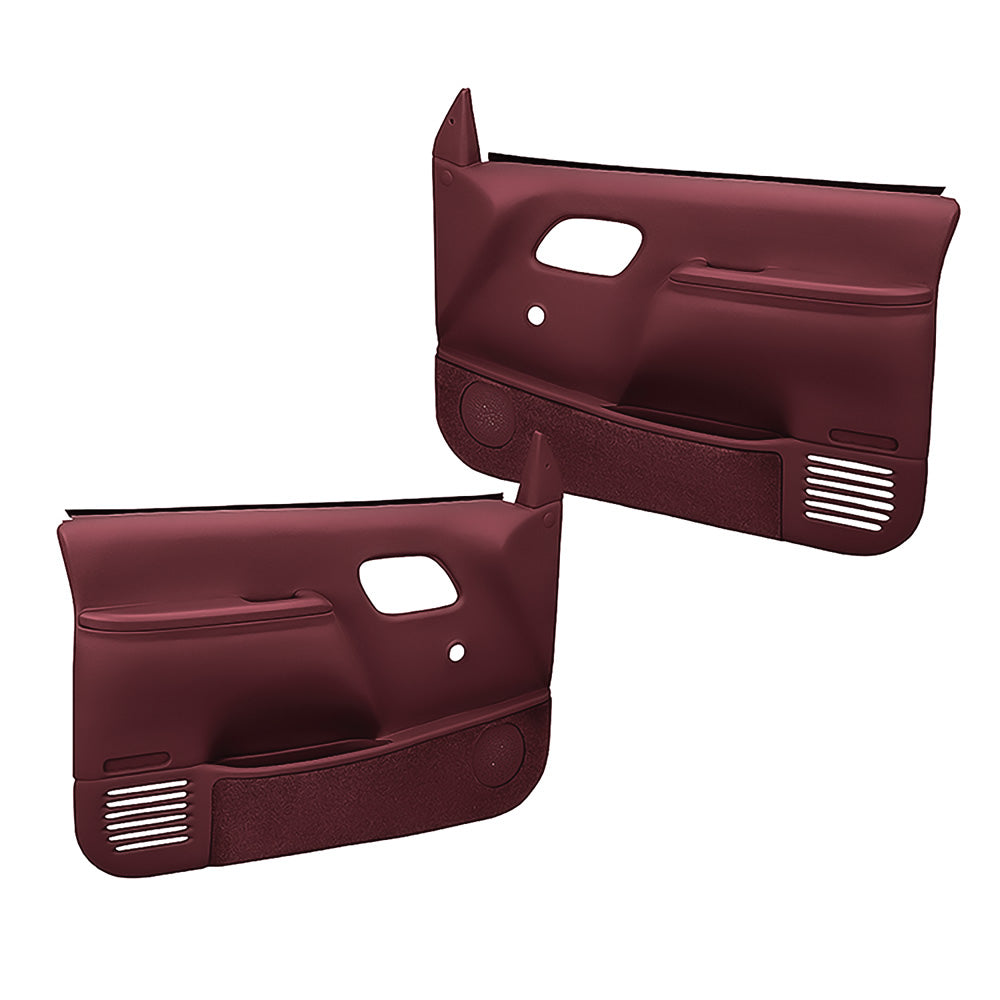 Coverlay 1995-99 Chevy/GMC Truck Molded ABS Door Panels - Manual Locks/Windows - Maroon (WN185915)
