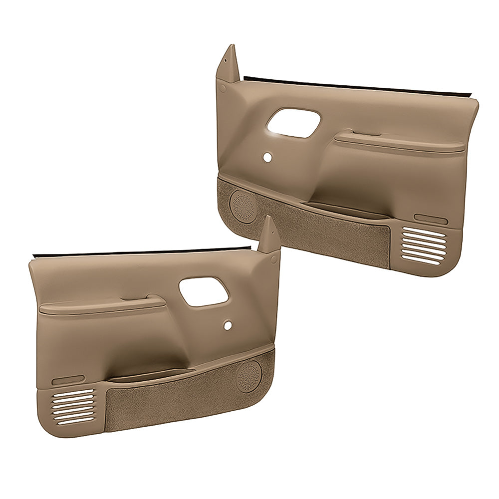 Coverlay 1995-99 Chevy/GMC Truck Molded ABS Door Panels - Manual Locks/Windows - Light Brown (WN185917)