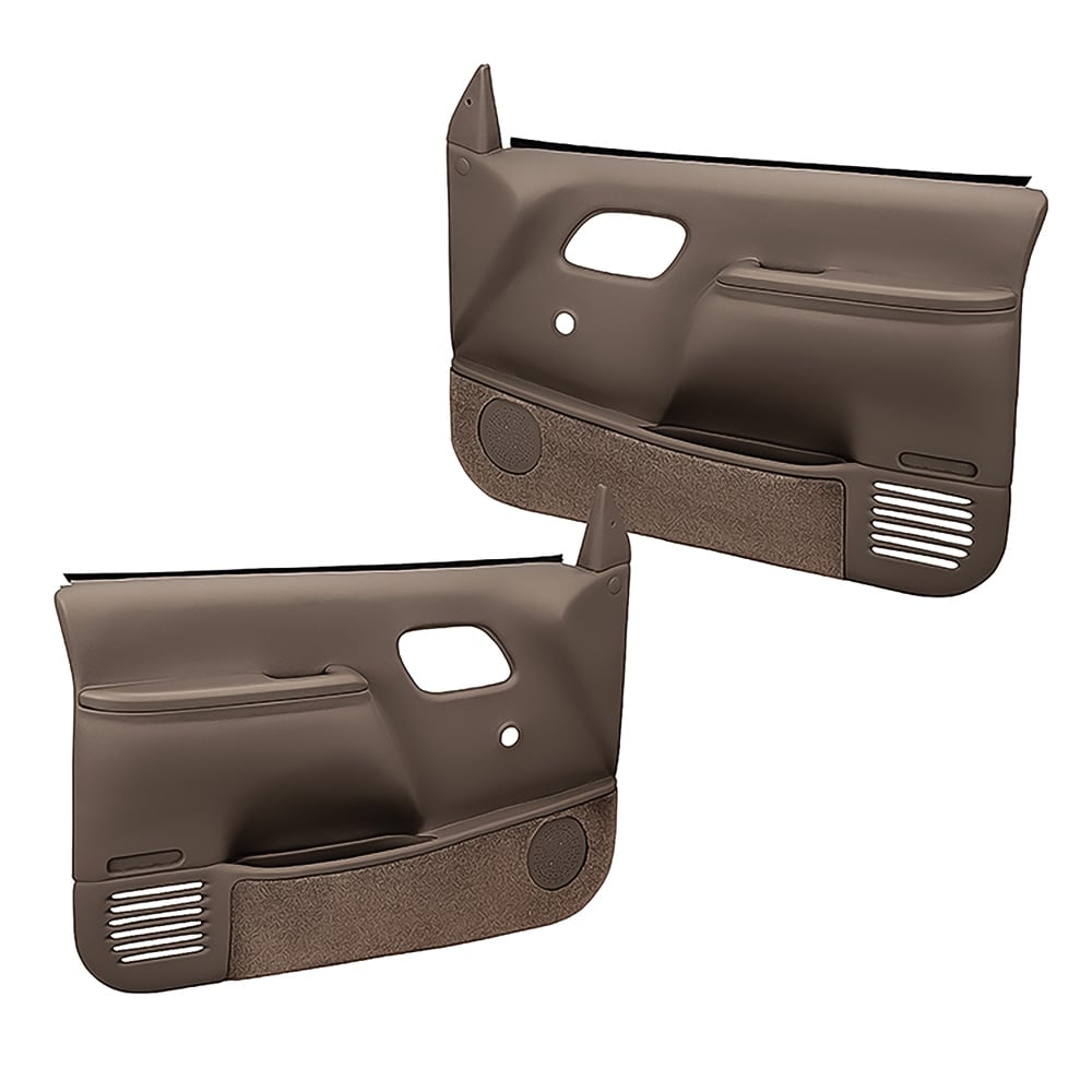 Coverlay 1995-99 Chevy/GMC Truck Molded ABS Door Panels - Manual Locks/Windows - Dark Brown (WN185918)