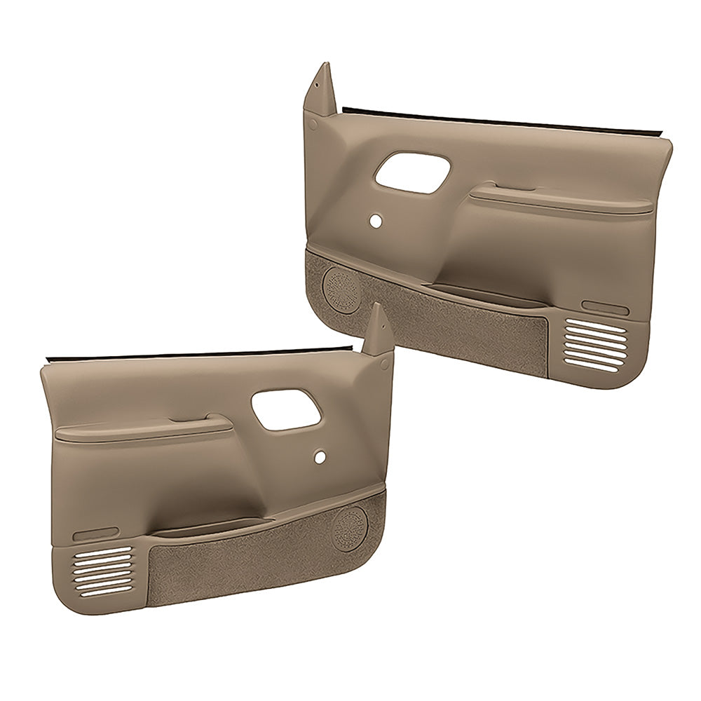 Coverlay 1995-99 Chevy/GMC Truck Molded ABS Door Panels - Manual Locks/Windows - Medium Brown (WN185924)