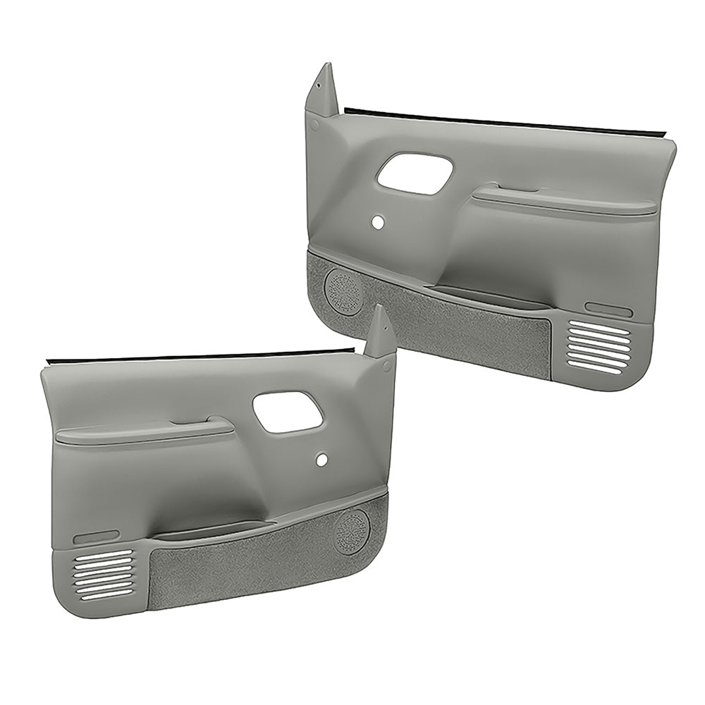 Coverlay 1995-99 Chevy/GMC Truck Molded ABS Door Panels - Manual Locks/Windows - Light Gray (WN185927)