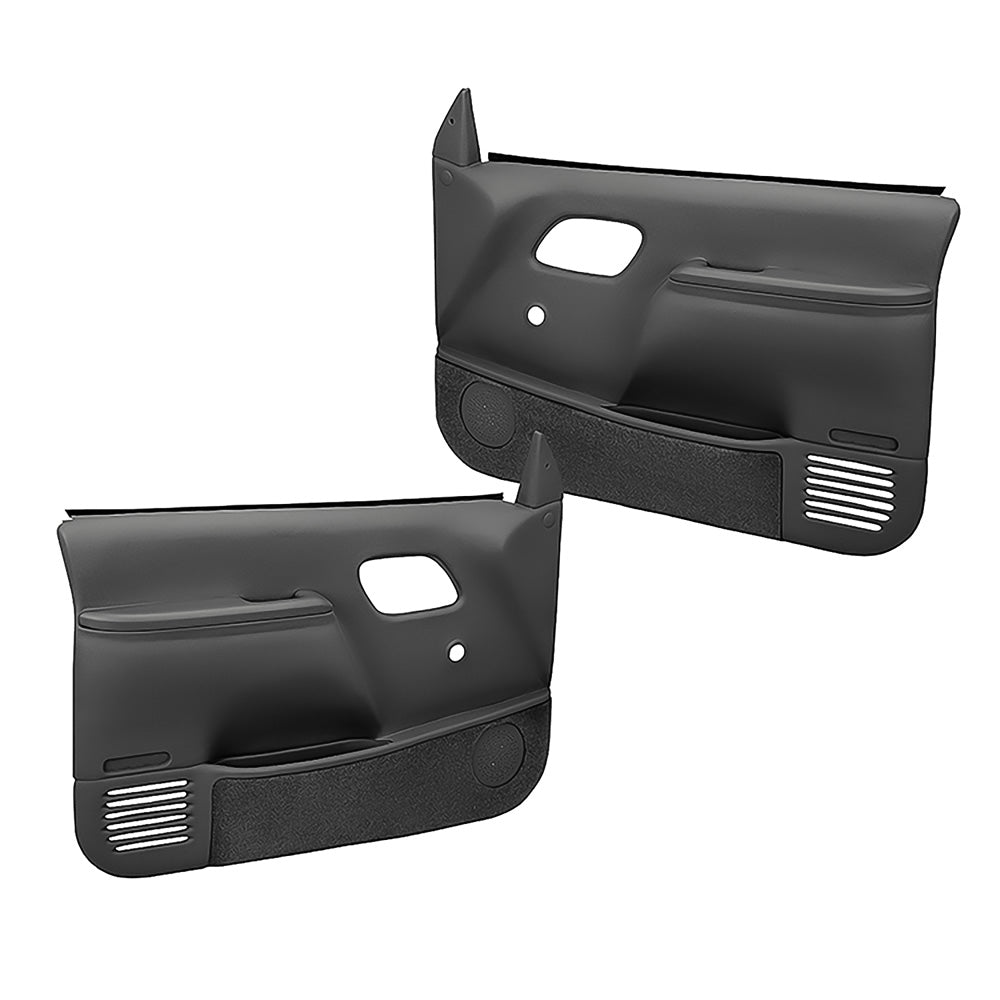 Coverlay 1995-99 Chevy/GMC Truck Molded ABS Door Panels - Manual Locks/Windows - Dark Gray (WN185947)