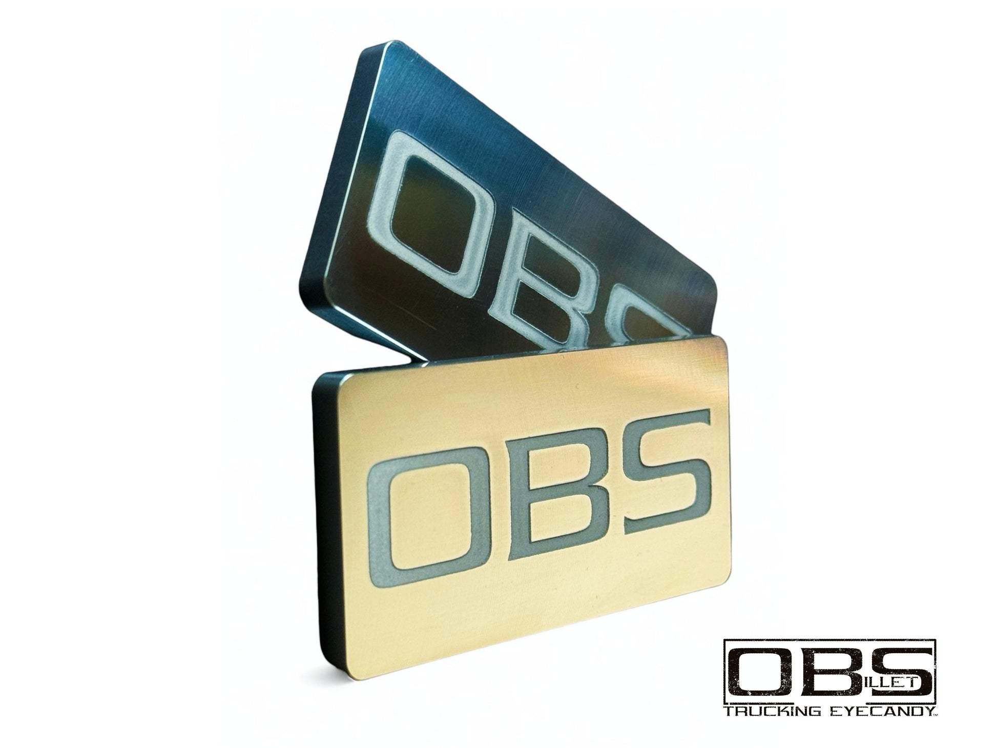 Words Only Classic Pillar Emblem - Machined Billet