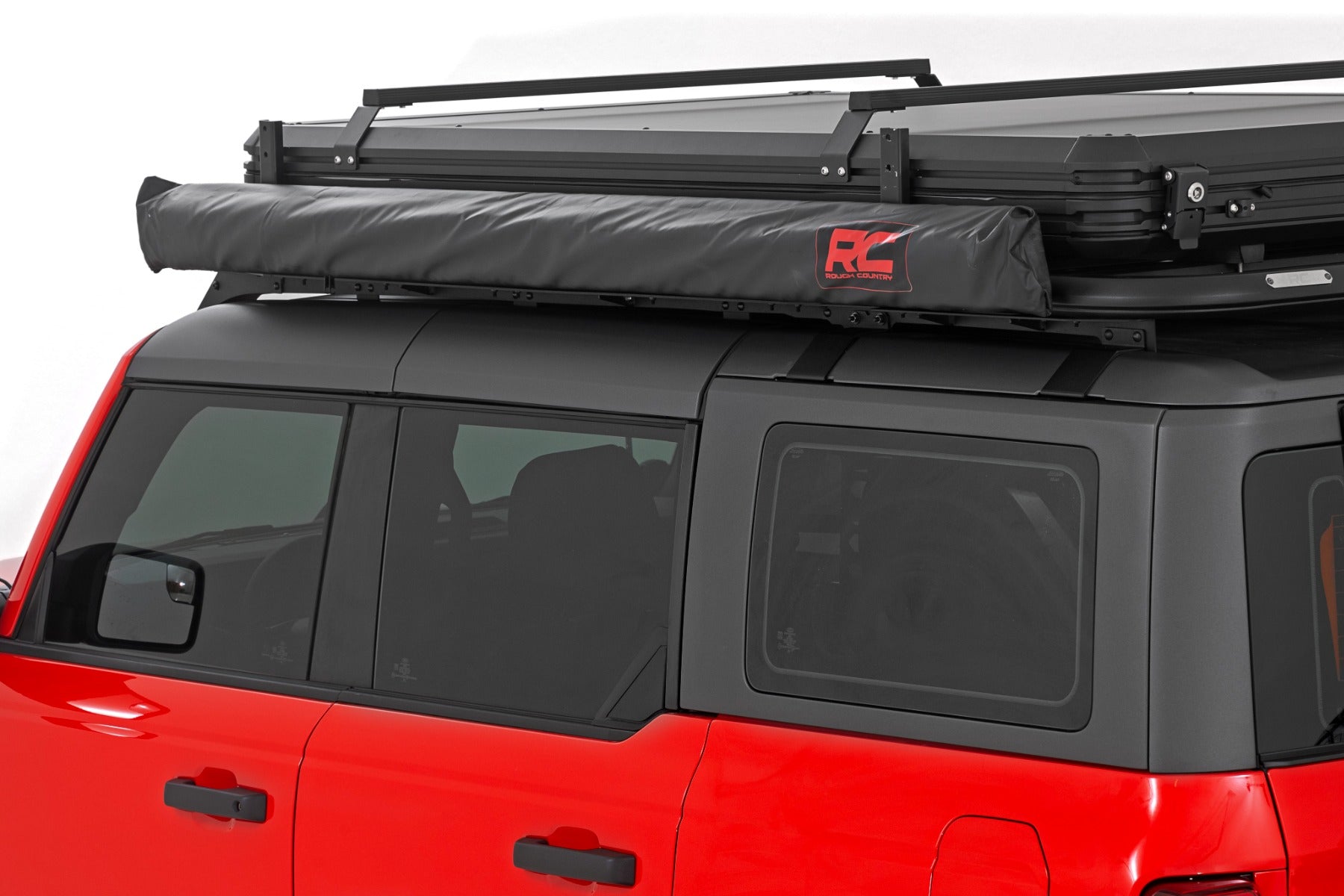 Rough Country roof rack awning deployed