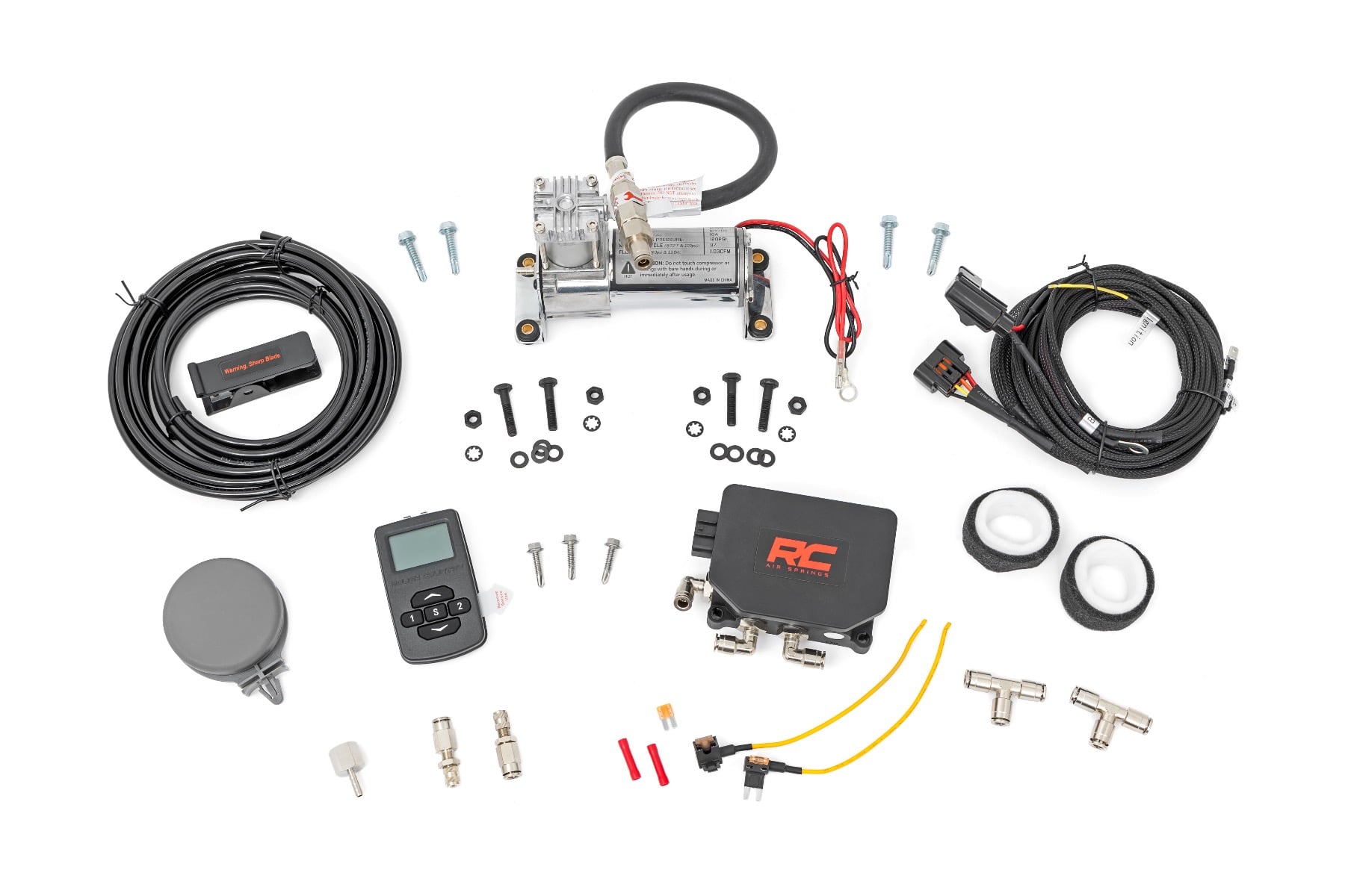 Rough Country wireless air bag controller kit with compressor