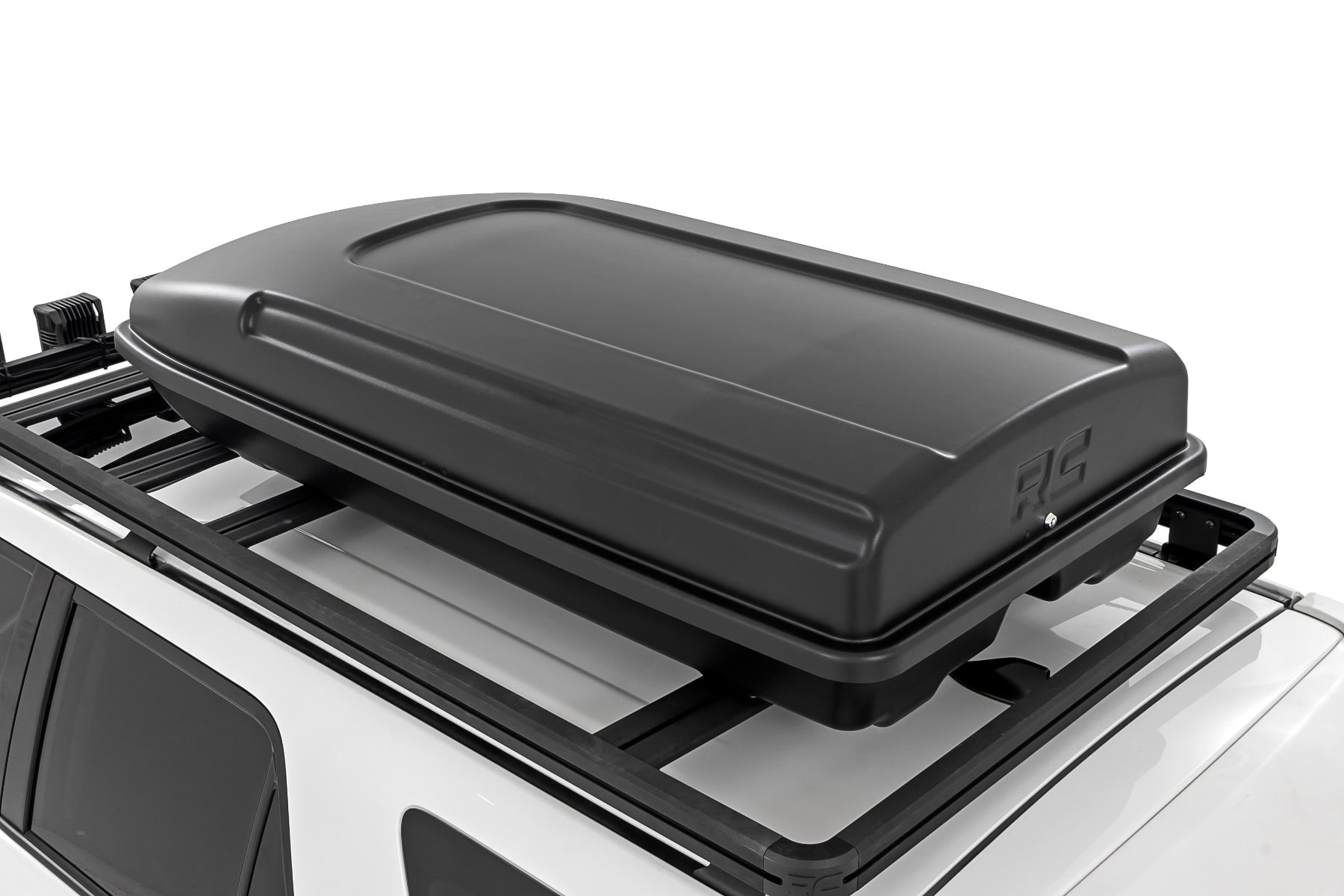 Rough Country rooftop cargo box installed