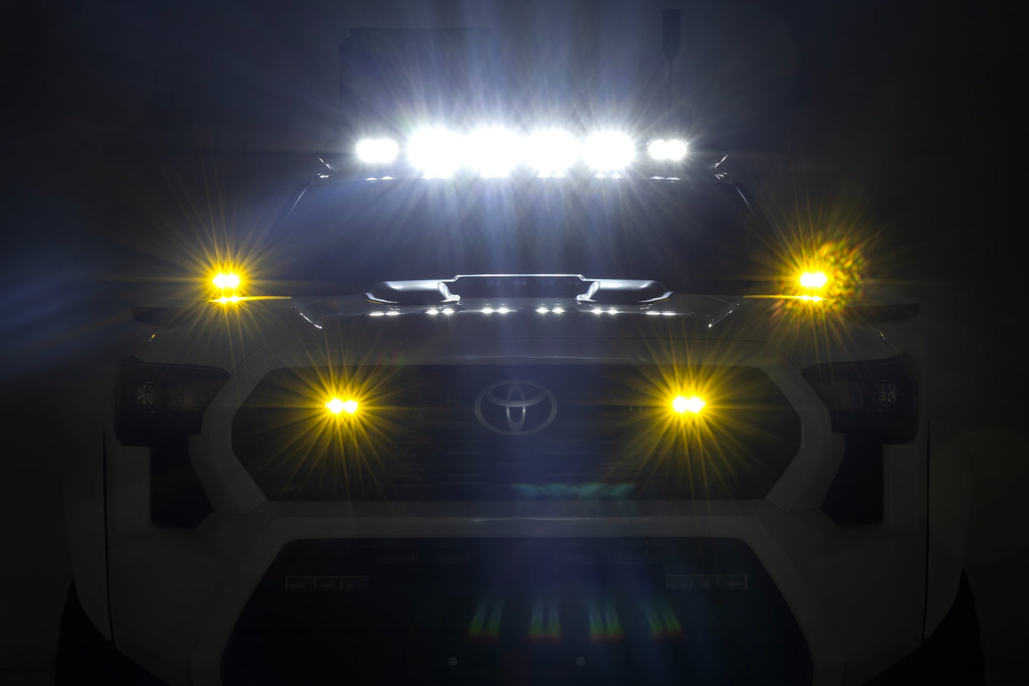 Rough Country 3 Inch LED Slim Fog Lights - installed on truck