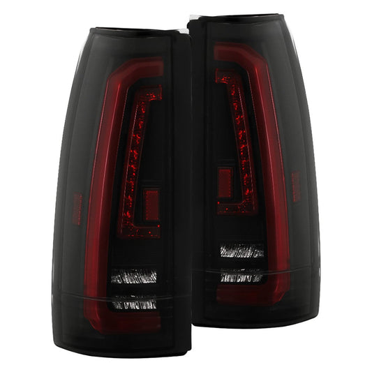 Akkon LED Tail Lights with DRL Light Bar - Black Smoked - SKU 9052750