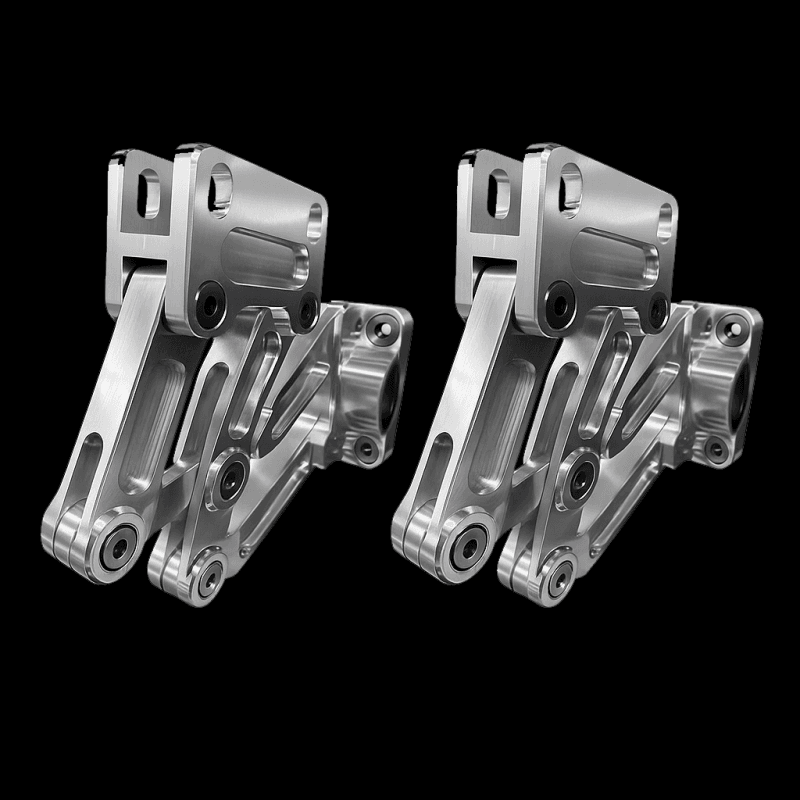 Tilt Bed Scissor Hinges - Billet Aluminum (Universal Truck Fitment)