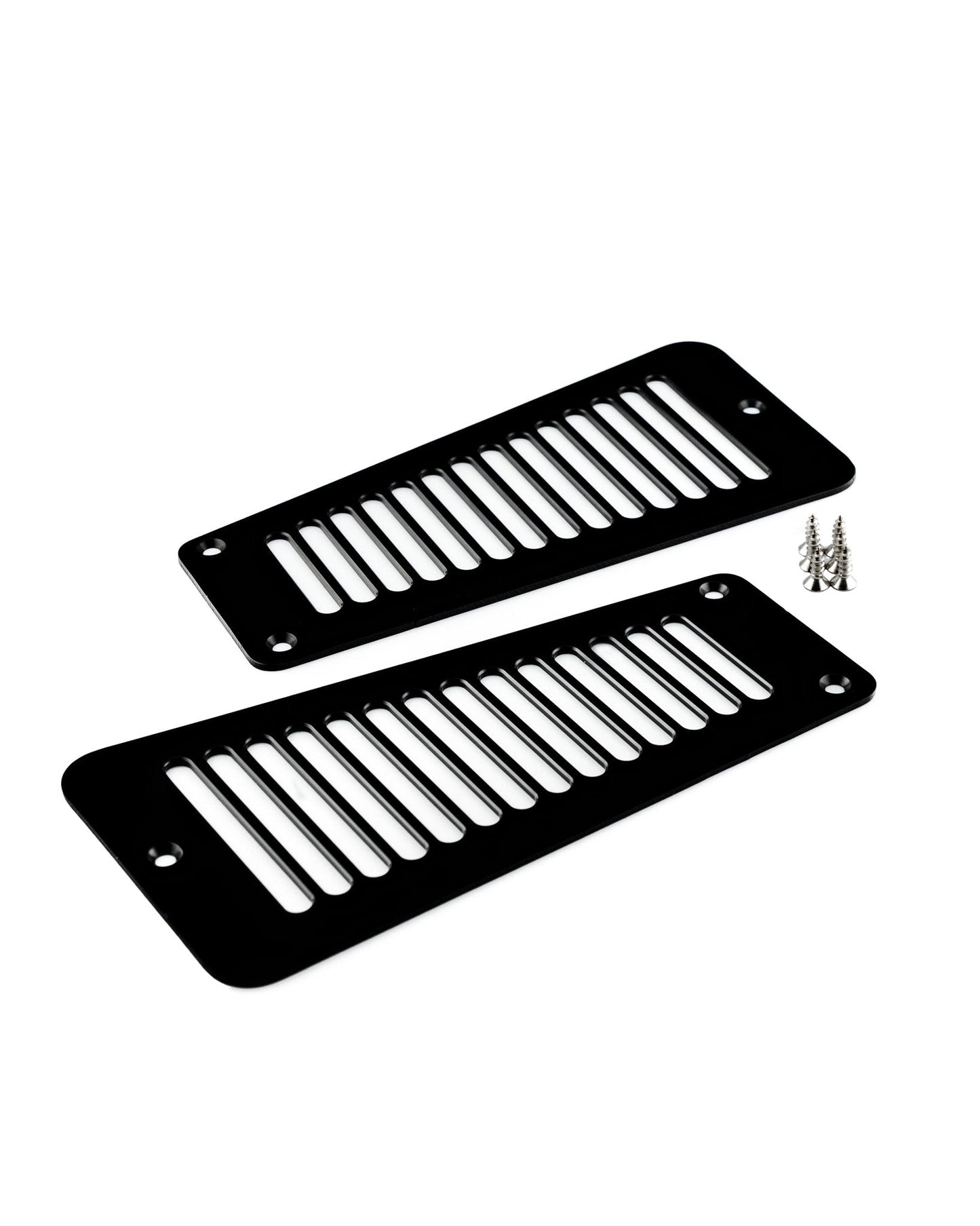 Black anodized billet door jamb vents