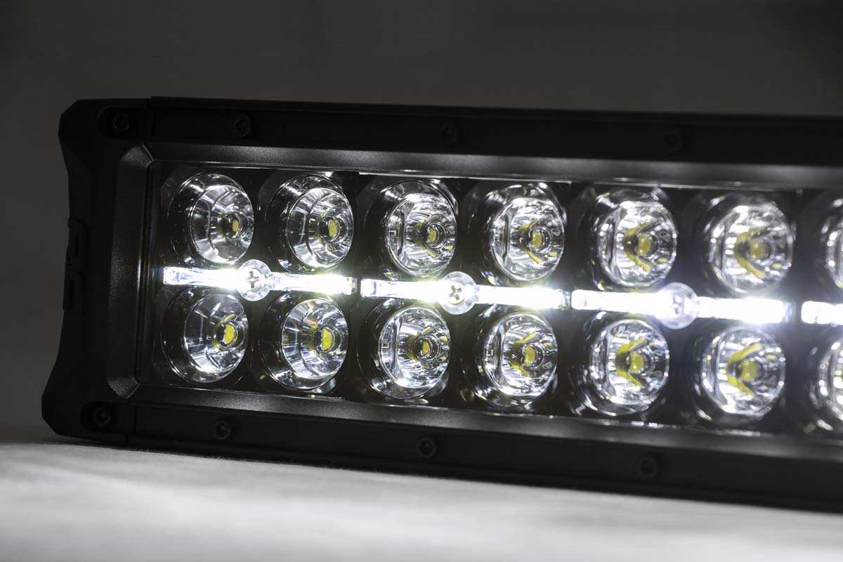 Rough Country 40 Inch Curved LED Light Bar - white DRL detail