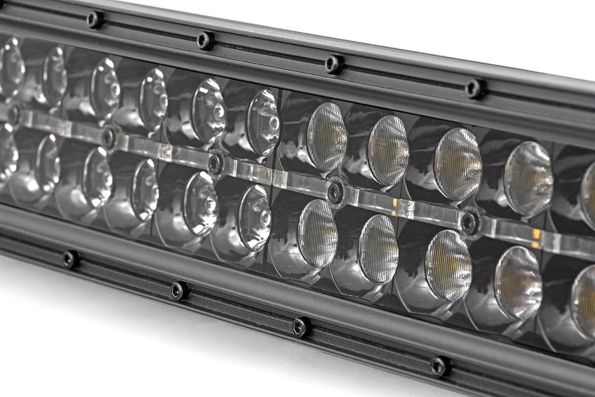 Rough Country 50 Inch LED Light Bar - black face DRL detail