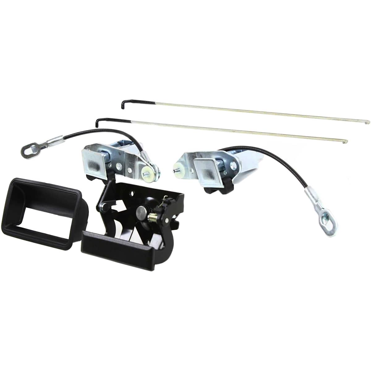 Tailgate lock set angle view