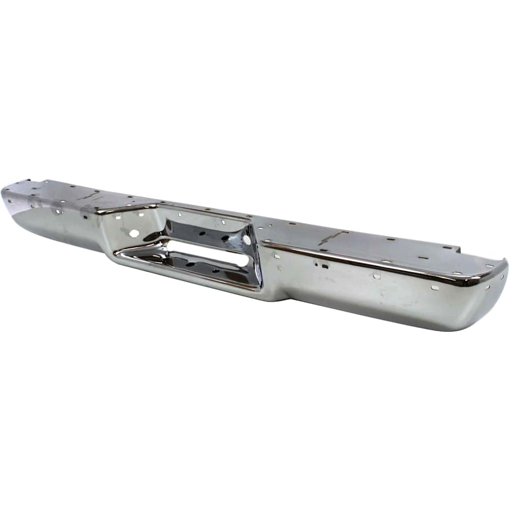 Chevy GMC C/K 1988-1998 chrome rear step bumper impact strip - view 2